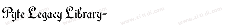 Pyte Legacy Library字体转换